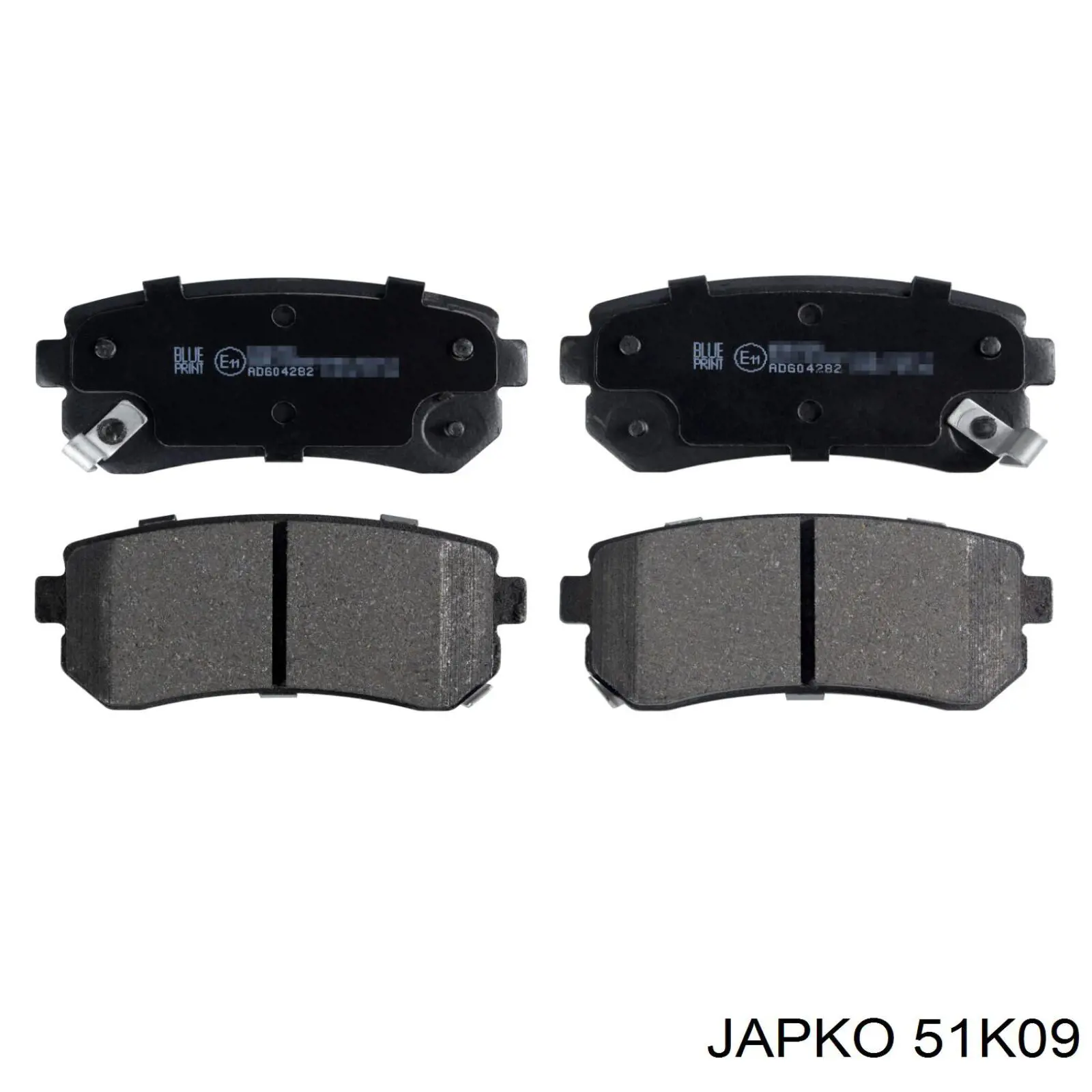 Колодки дисковые  Japko 51K09 цена, от 15.59 USD