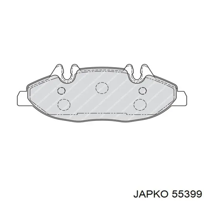 Задние барабанные колодки 55399 Japko