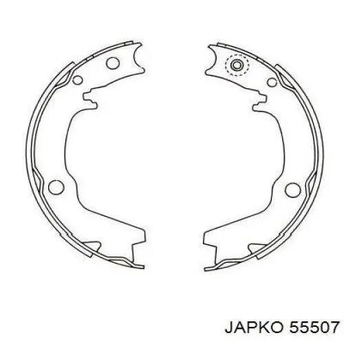 Тормоза рабочие задние ножные и тормозные барабаны Japko 55507 цена, от 22.22 USD