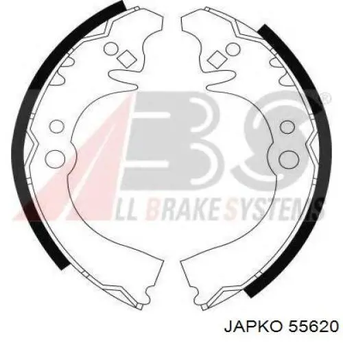 0449587508 Daihatsu Барабанные тормозные колодки