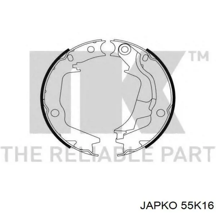 55K16 Japko Тормозные колодки ручника