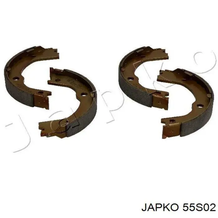 55S02 Japko колодки ручника (стояночного тормоза)