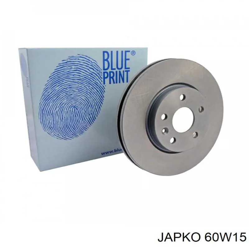 60W15 Japko Диск тормозной передний