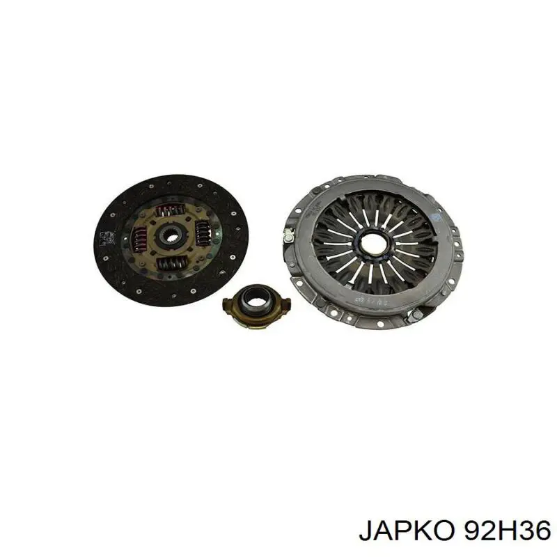 Купить 92H36 Japko Комплект сцепления (диск, корзина, подшипник)