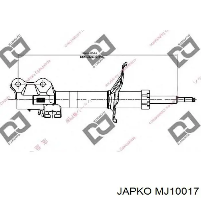 MJ10017 Japko Амортизатор передней подвески правый