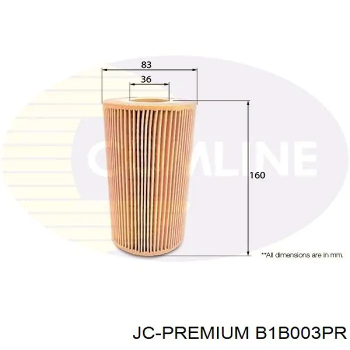 B1B003PR JC Premium Масляный фильтр двигателя