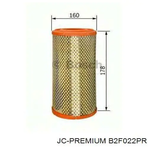 B2F022PR JC Premium Воздушный фильтр двигателя