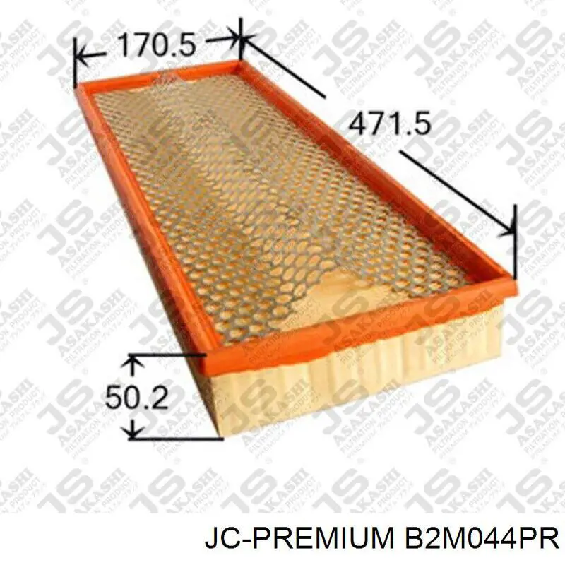 Воздушный фильтр B2M044PR JC Premium