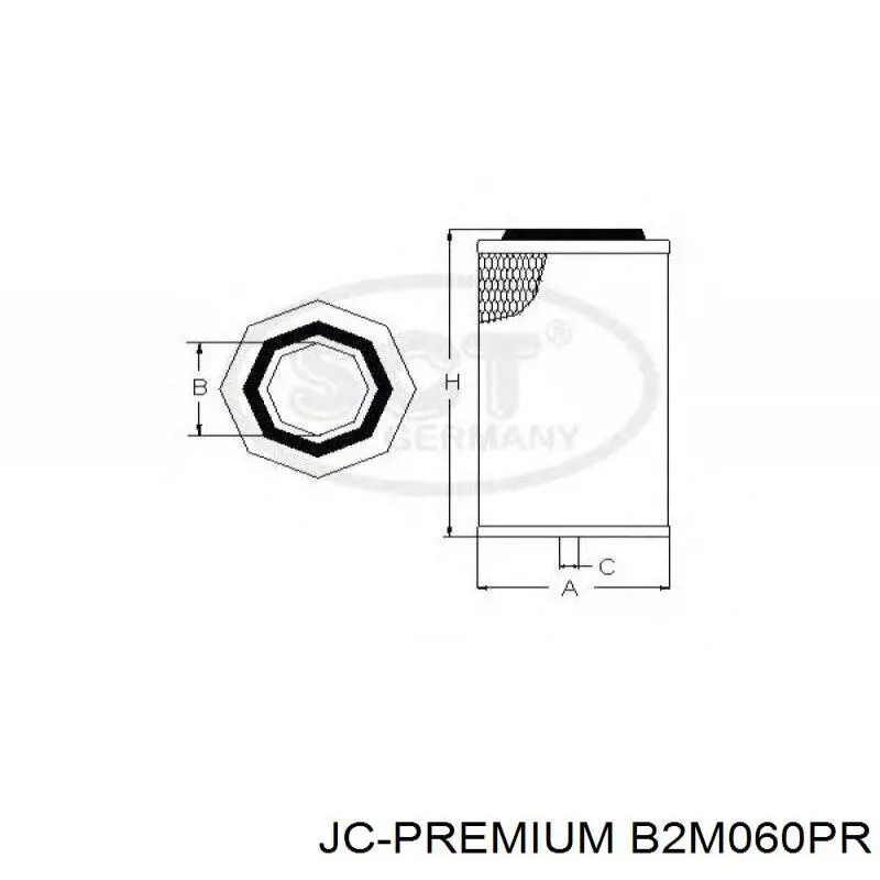 B2M060PR JC Premium Воздушный фильтр двигателя