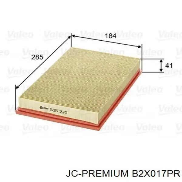 Купить B2X017PR JC Premium Автомобильный фильтр воздуха