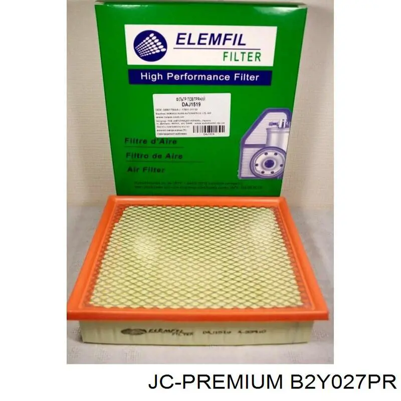 Фильтр воздушный JC Premium B2Y027PR