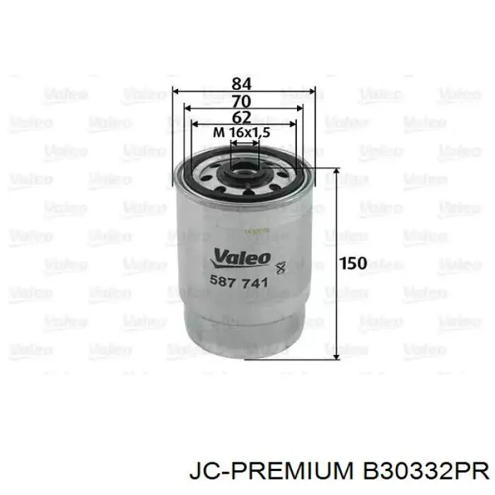 Фильтр тонкой очистки топлива JC Premium B30332PR цена, от 9.56 USD