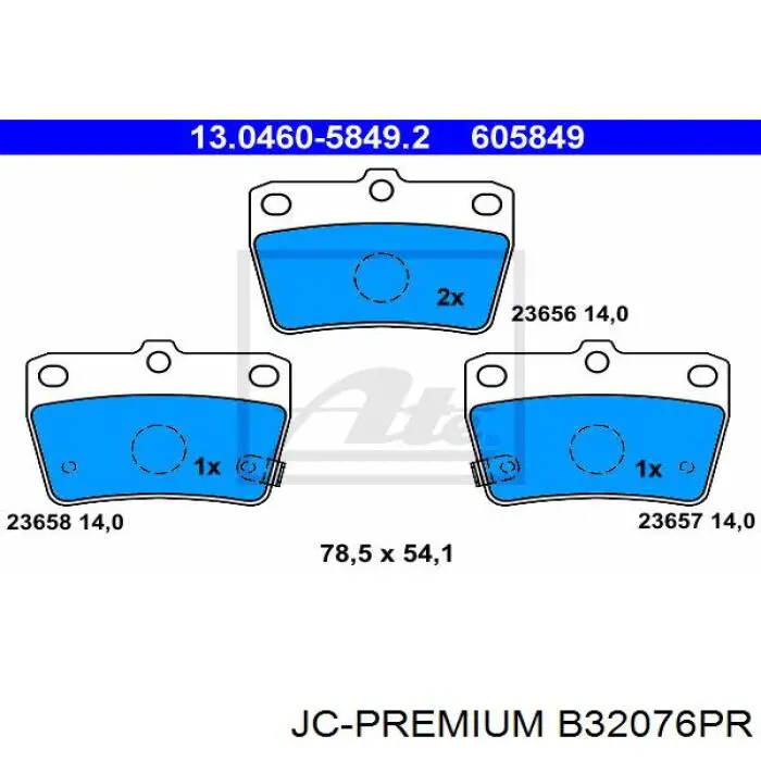 Топливный фильтр B32076PR JC Premium