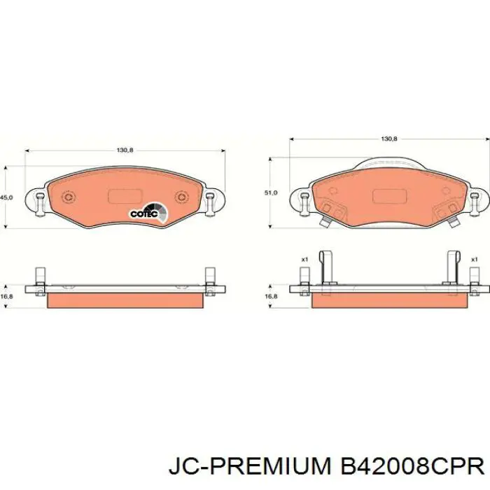 Фильтр воздушный отопителя JC Premium B42008CPR цена, от 5.95 USD