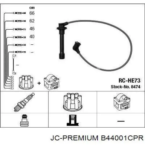 Купить B44001CPR JC Premium Фильтр салона угольный