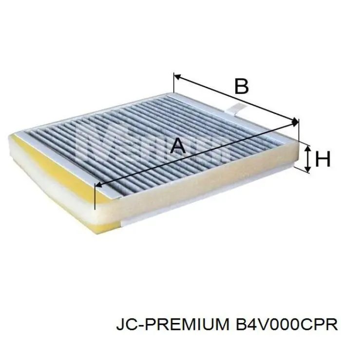 Фильтр воздушный отопителя JC Premium B4V000CPR цена, от 7.23 USD