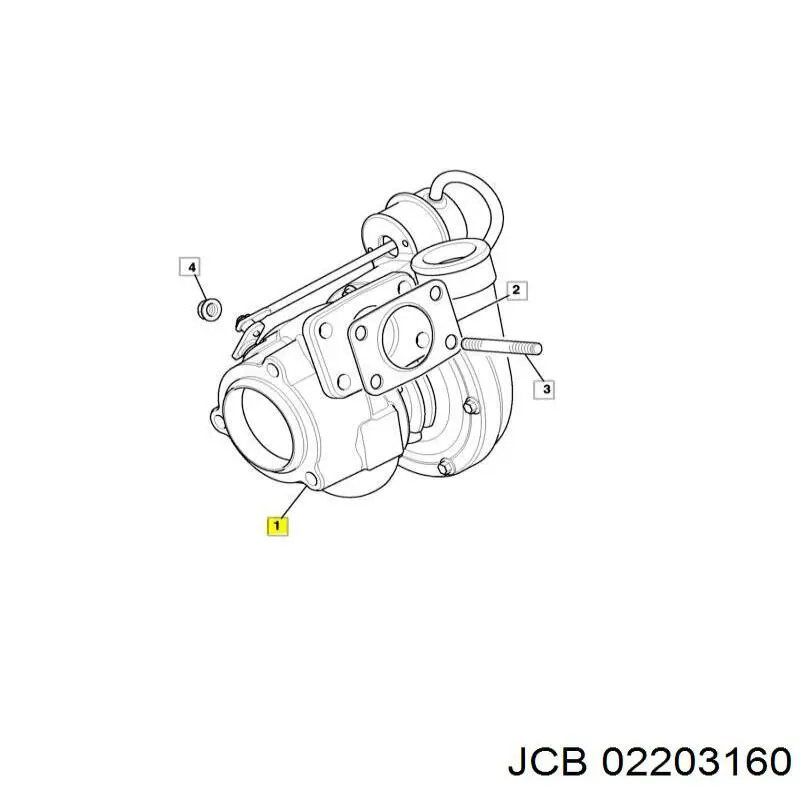 02203160 JCB turbina