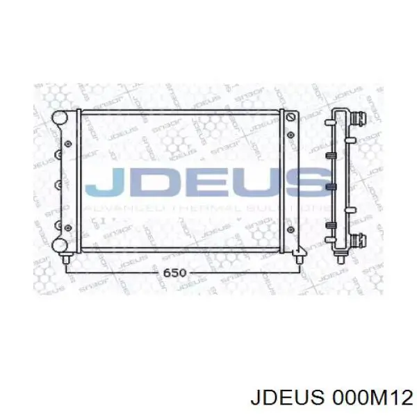 Радиатор 000M12 Jdeus