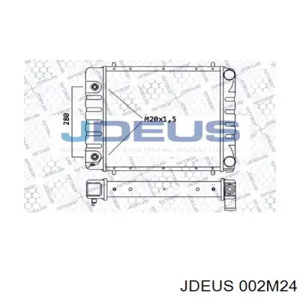 Радиатор 002M24 Jdeus