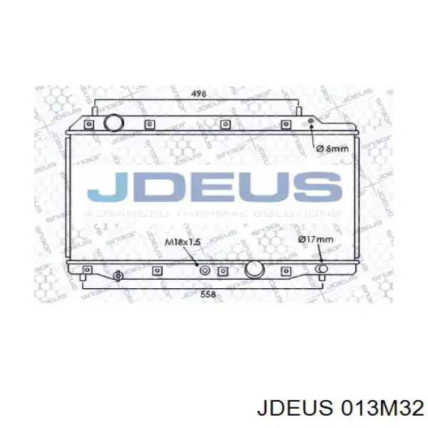 Радиатор 013M32 Jdeus