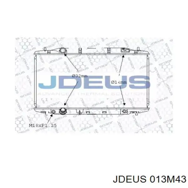 Радиатор 013M43 Jdeus