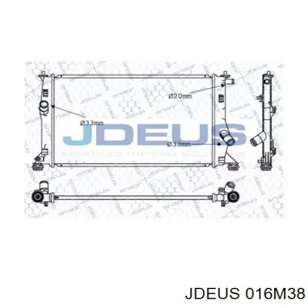 Радиатор 016M38 Jdeus