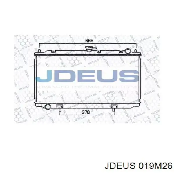 Радиатор 019M26 Jdeus