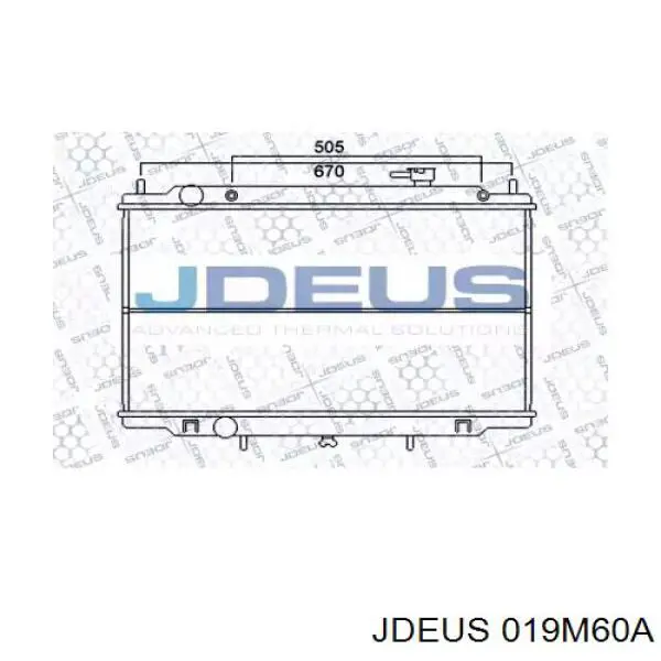 Радиатор 019M60A Jdeus