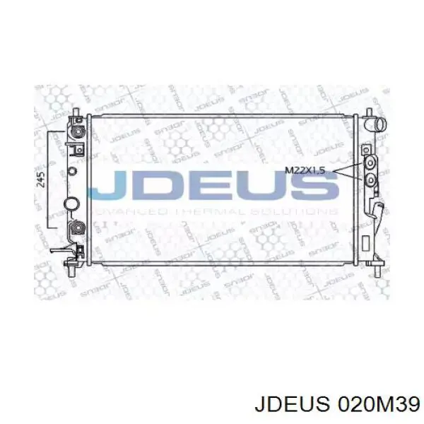 Радиатор 020M39 Jdeus