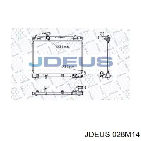 Радиатор 028M14 Jdeus