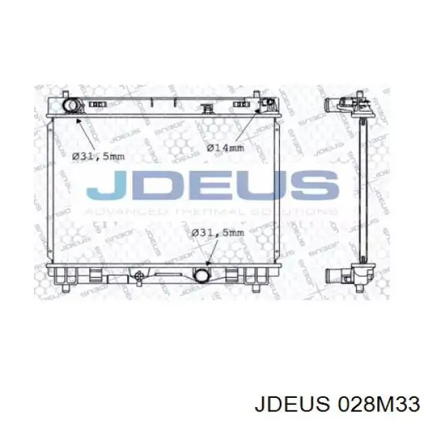 Радиатор 028M33 Jdeus