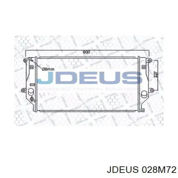 Радиатор 028M72 Jdeus