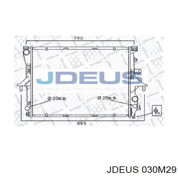 Радиатор 030M29 Jdeus