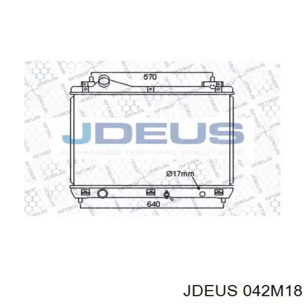 Радиатор 042M18 Jdeus