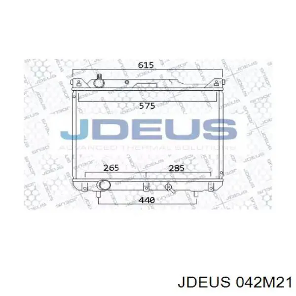 Радиатор 042M21 Jdeus