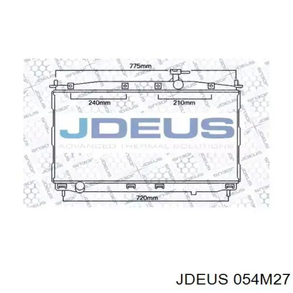 Радиатор 054M27 Jdeus