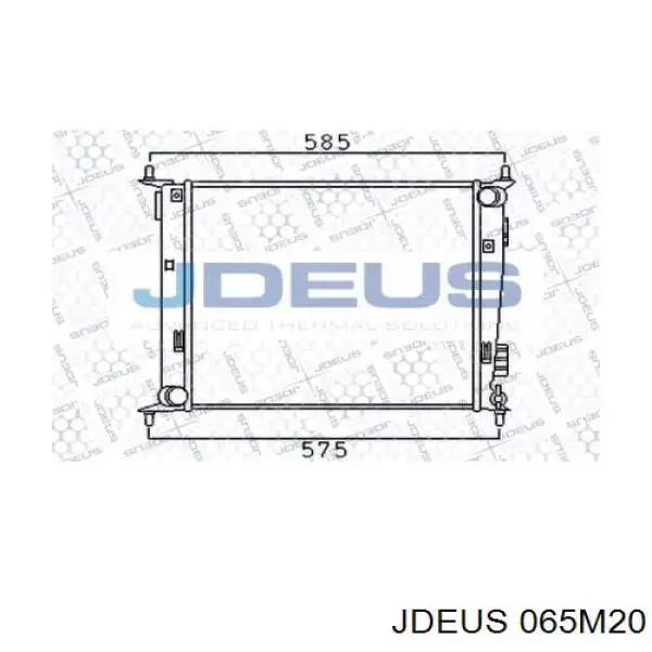 Радиатор 065M20 Jdeus