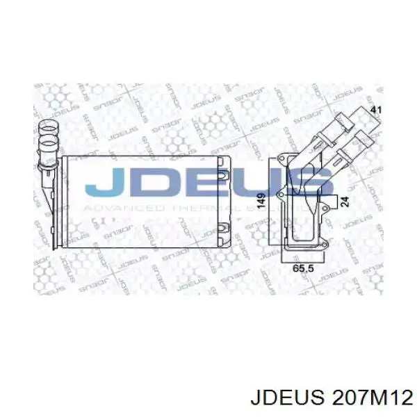 Радиатор печки 207M12 Jdeus