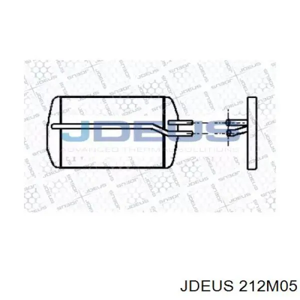 Радиатор печки 212M05 Jdeus