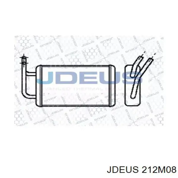 Радиатор печки 212M08 Jdeus