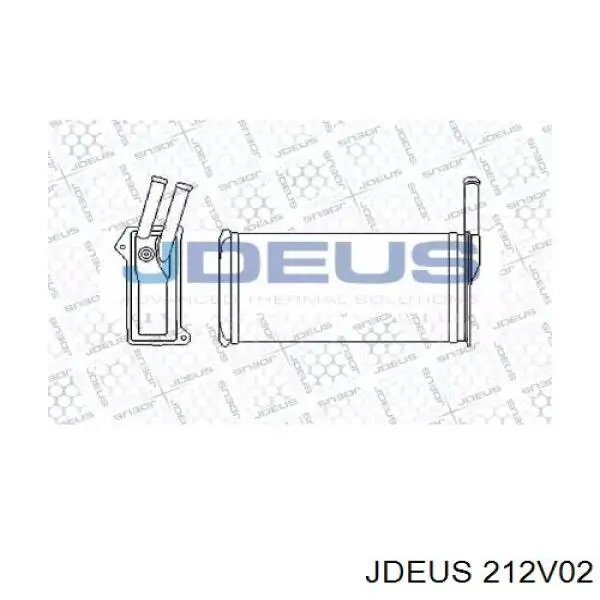 Радиатор печки 212V02 Jdeus