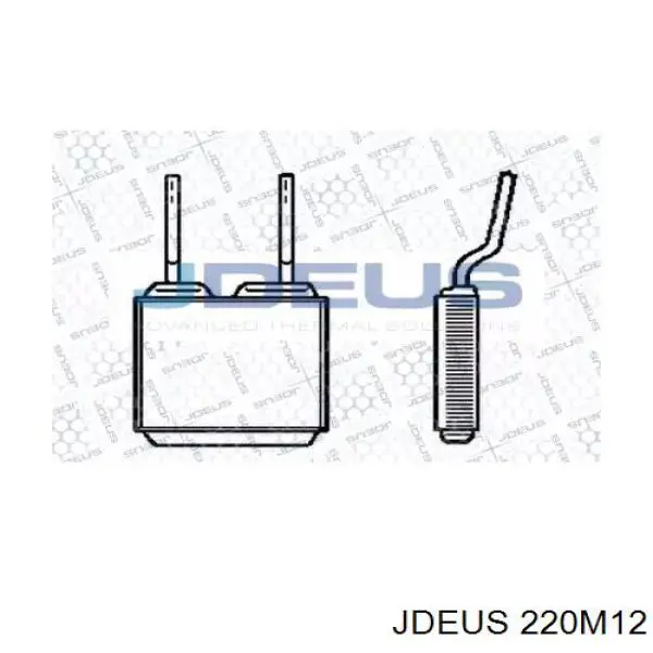 Радиатор печки 220M12 Jdeus