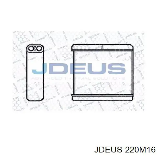 Радиатор печки 220M16 Jdeus