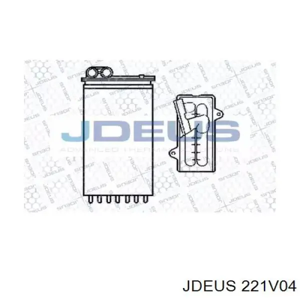 Радиатор печки 221V04 Jdeus