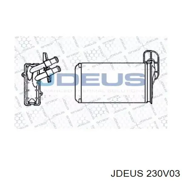 Радиатор печки 230V03 Jdeus