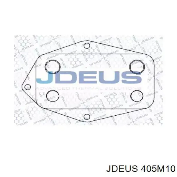 Радиатор масляный (холодильник), под фильтром 405M10 Jdeus