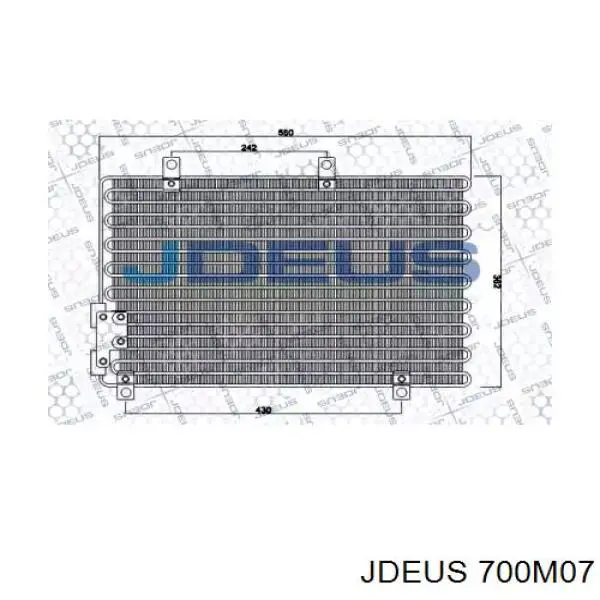 Радиатор кондиционера 700M07 Jdeus