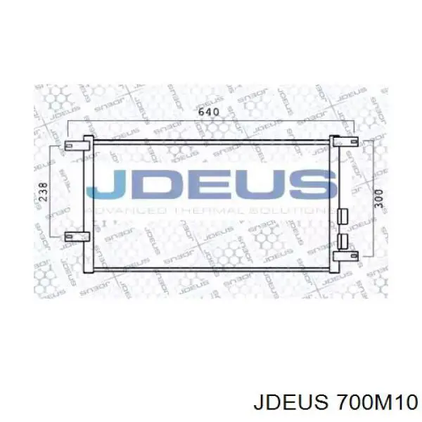 Радиатор кондиционера 700M10 Jdeus