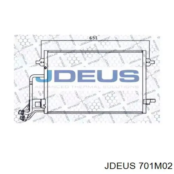 Радиатор кондиционера 701M02 Jdeus