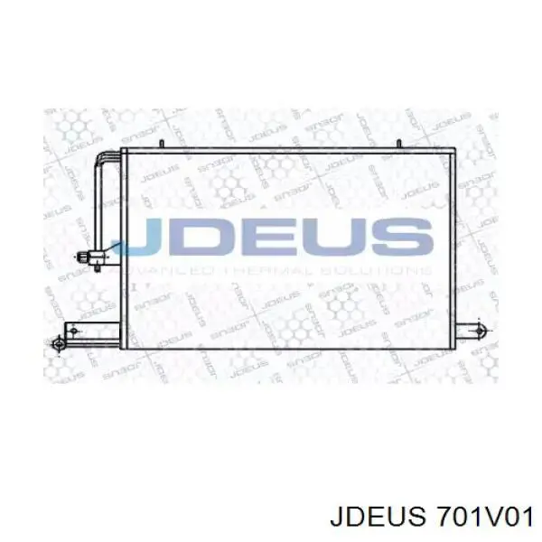 Радиатор кондиционера 701V01 Jdeus